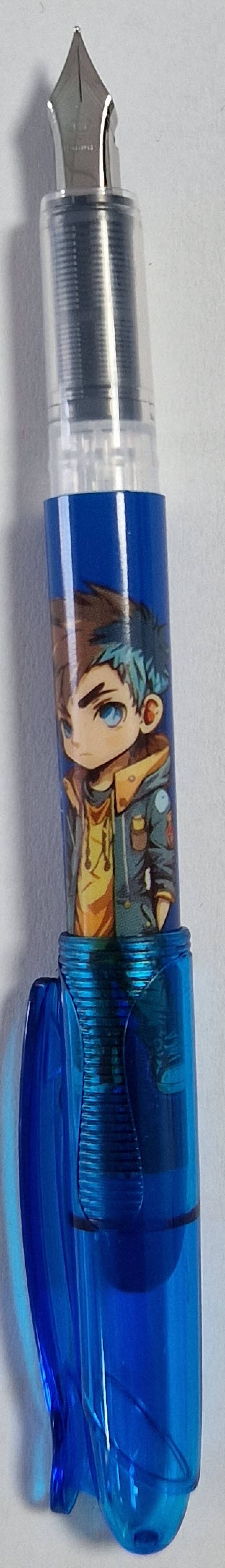 Stilou Basic SF blister cu 1 corector si 1 rezerva BAIAT MANGA