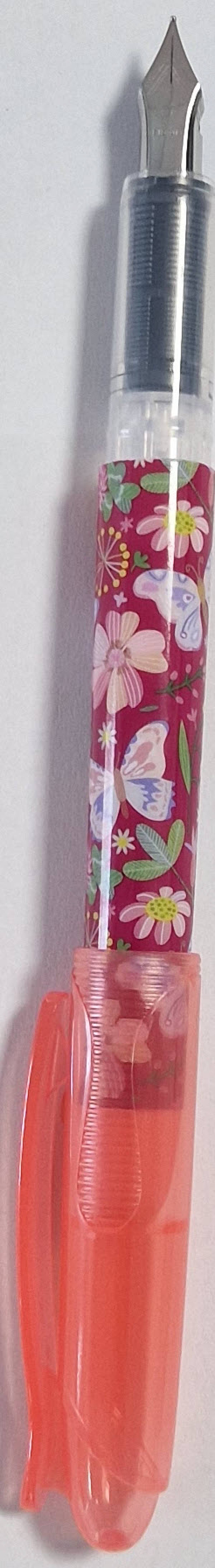 Stilou Basic SF blister cu 1 corector si 1 rezerva ROZ UNICORN