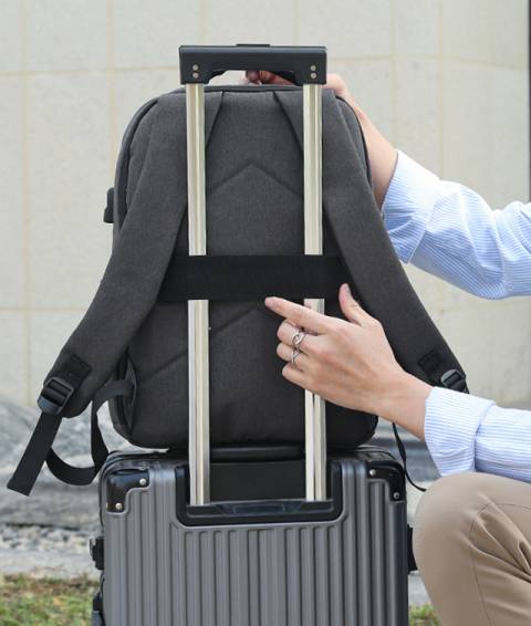 Ghiozdan Laptop, Black It, 2 Fermoare, 42HX30X12cm, Negru