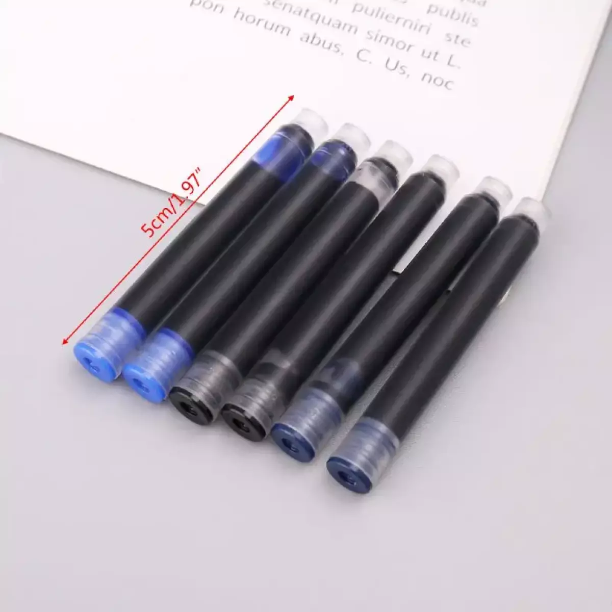 20 Rezerve mari cerneala albastra erasable in cutie