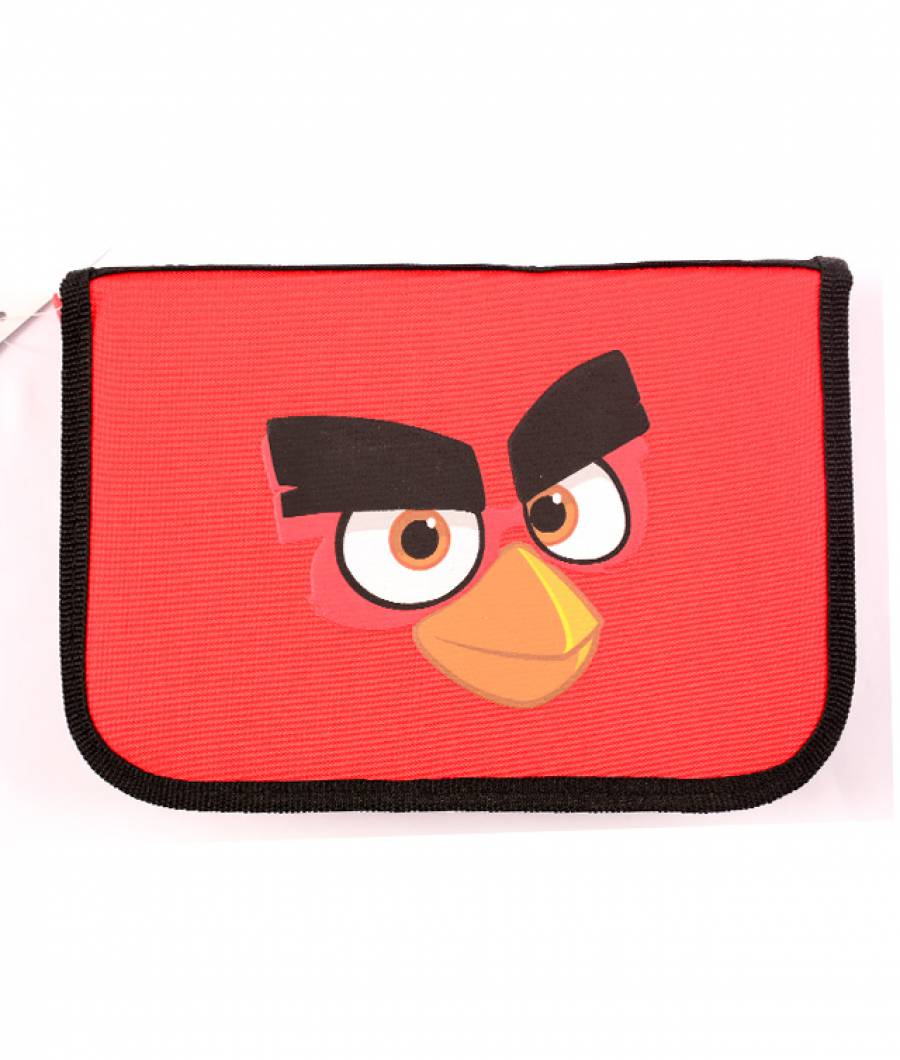 Penar  Angry Birds Neechipat , 1 fermoar,2 extensii,rosu-negru
