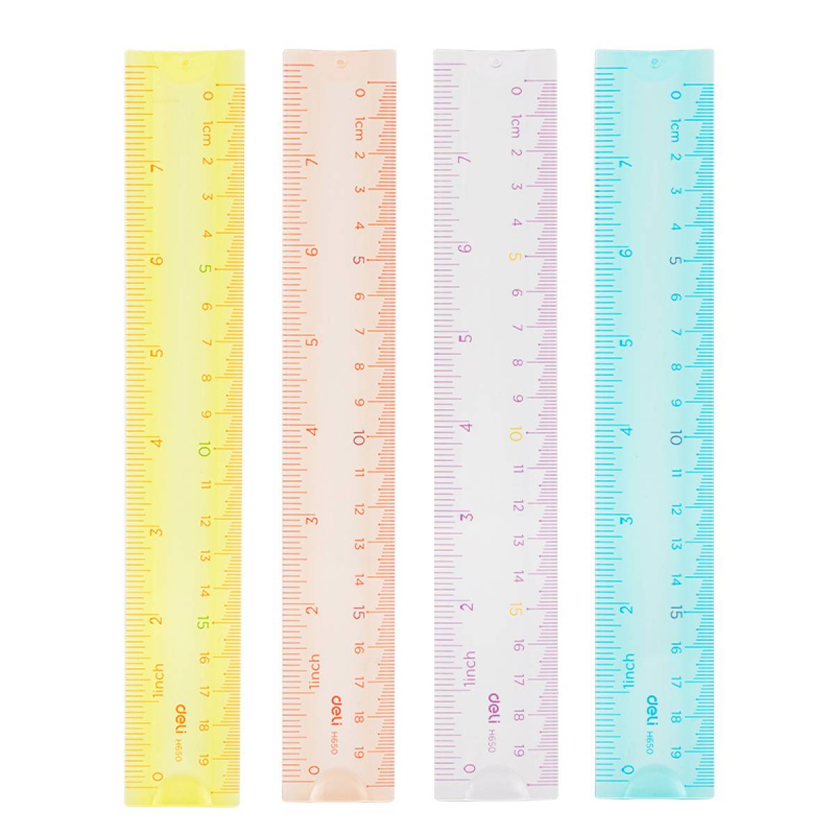 RIGLA 20CM MULTICOLORA FLEXIBILA DELI