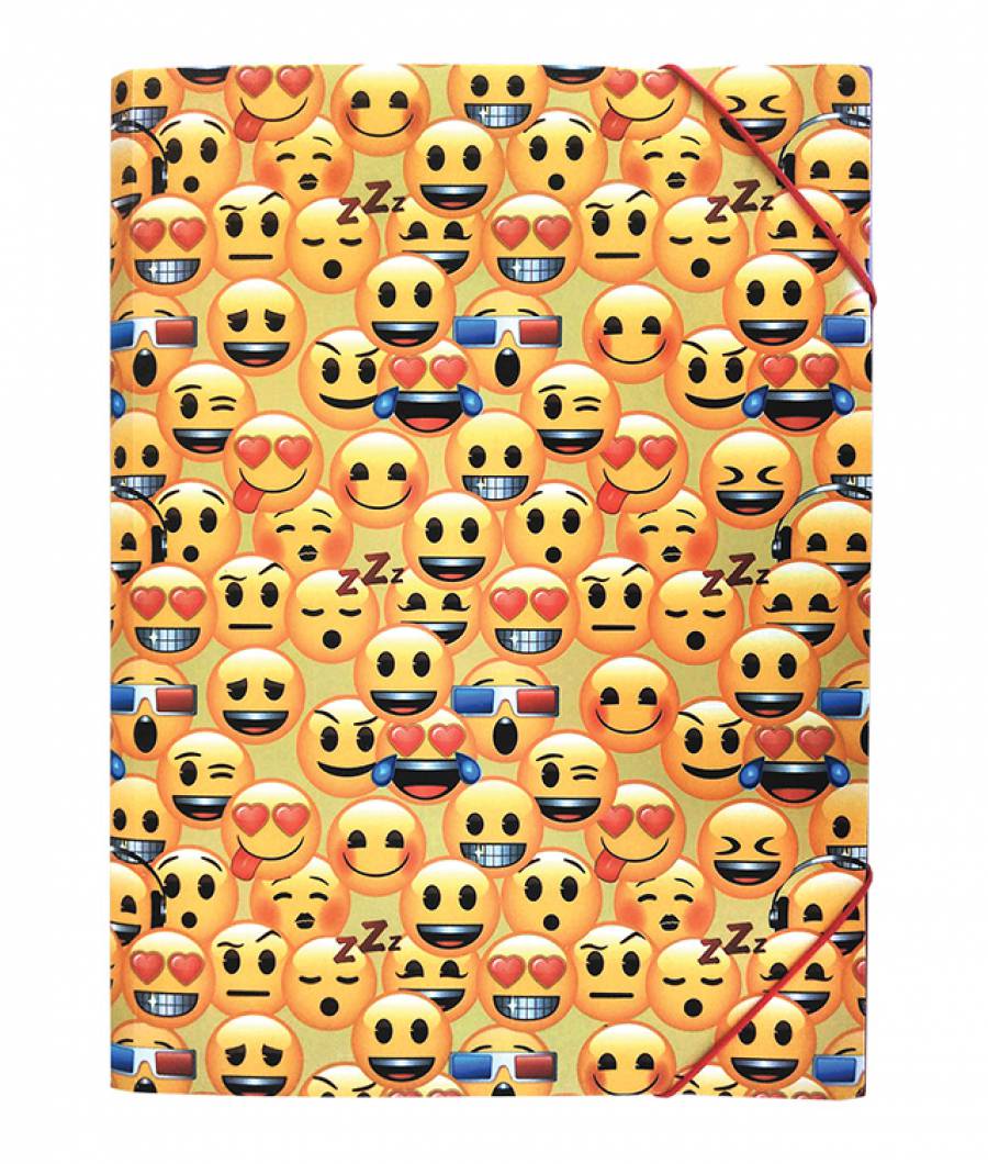 Mapa plastic cu elastic Emoji Clasic A4