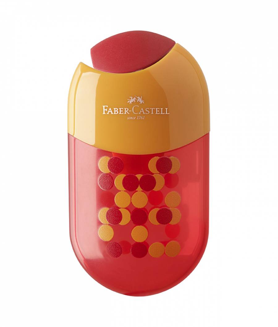 Ascutitoare Cu Radiera Two Tone Culori Asortate Faber-Castell