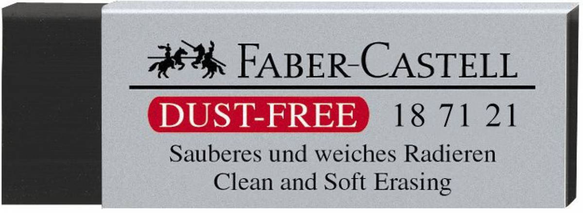 Radiera Creion Dust Free Neagra Faber-Castell