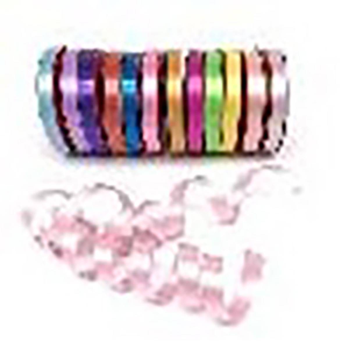 Panglica 18mm latime x 41m 5 culori 10 role Art Craft CK