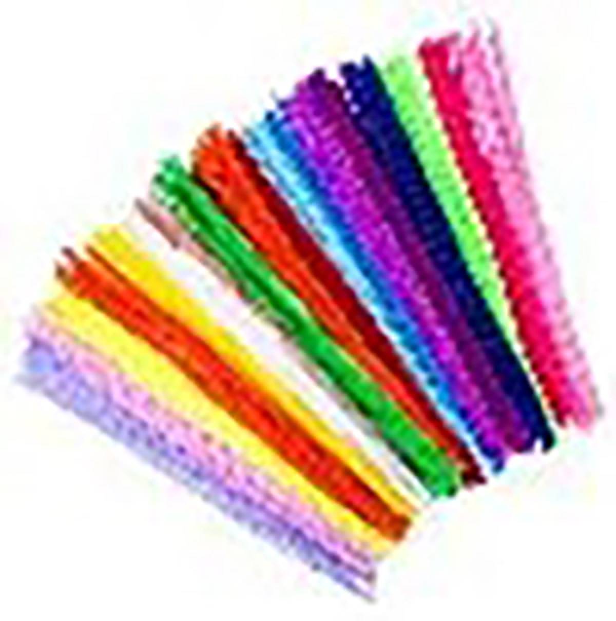 Sarma plusata 10 culori 25 bucati Dia 6mm x 30cm culori asortate Art Craft CK