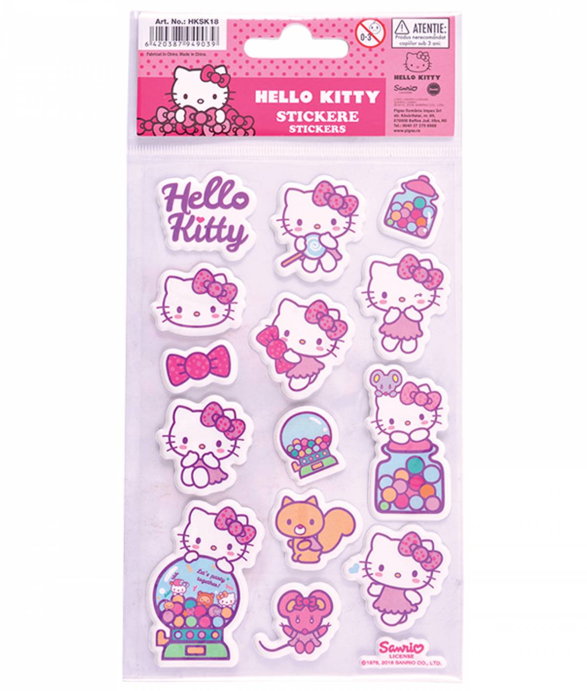 Sticker Hello Kitty in relief