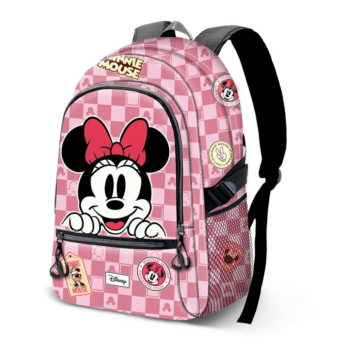 Ghiozdan Disney Minnie Mouse Journey FAN Fight 2.2, roz 44x31x18cm