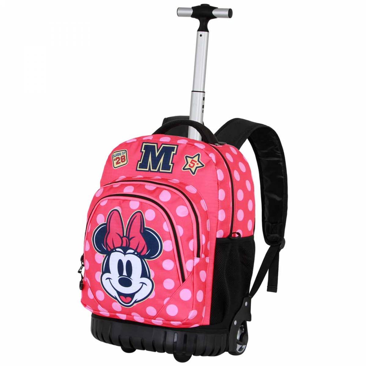 Ghiozdan troler Disney Minnie Mouse Class FAN GTS, roz 47x32x25cm