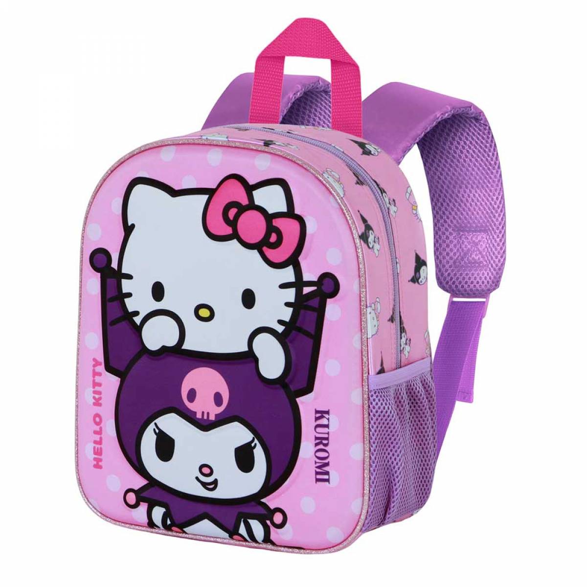 Ghiozdan Hello Kitty Playful Elite 3D, roz 10x25x30cm