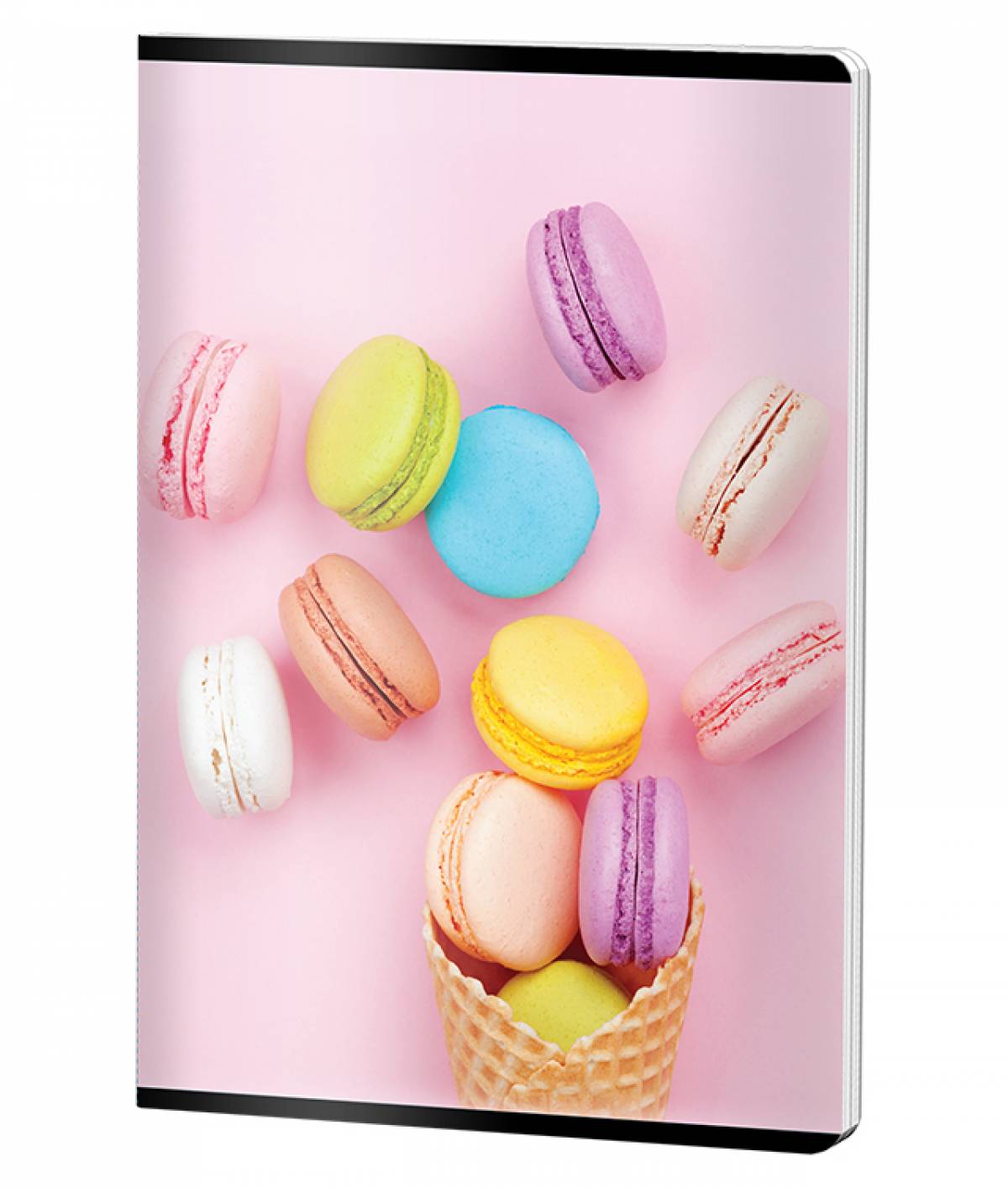 Caiet Capsat Matematica, A4, Pigna , coperta plastic, 60file, 70 gr, FETE MACARONS CJ