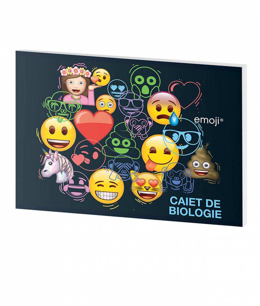 Caiet Biologie 24file Emoji Clasic .