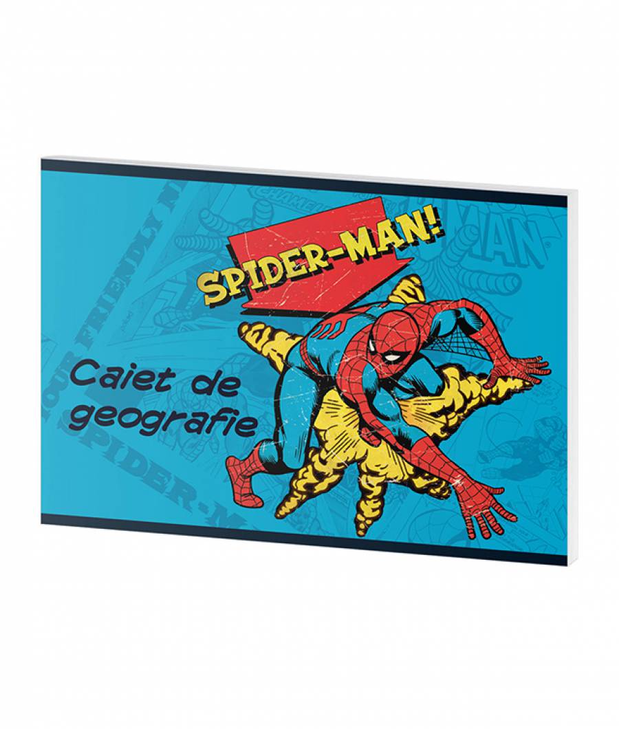 Caiet Geografie 24file Spider-man 