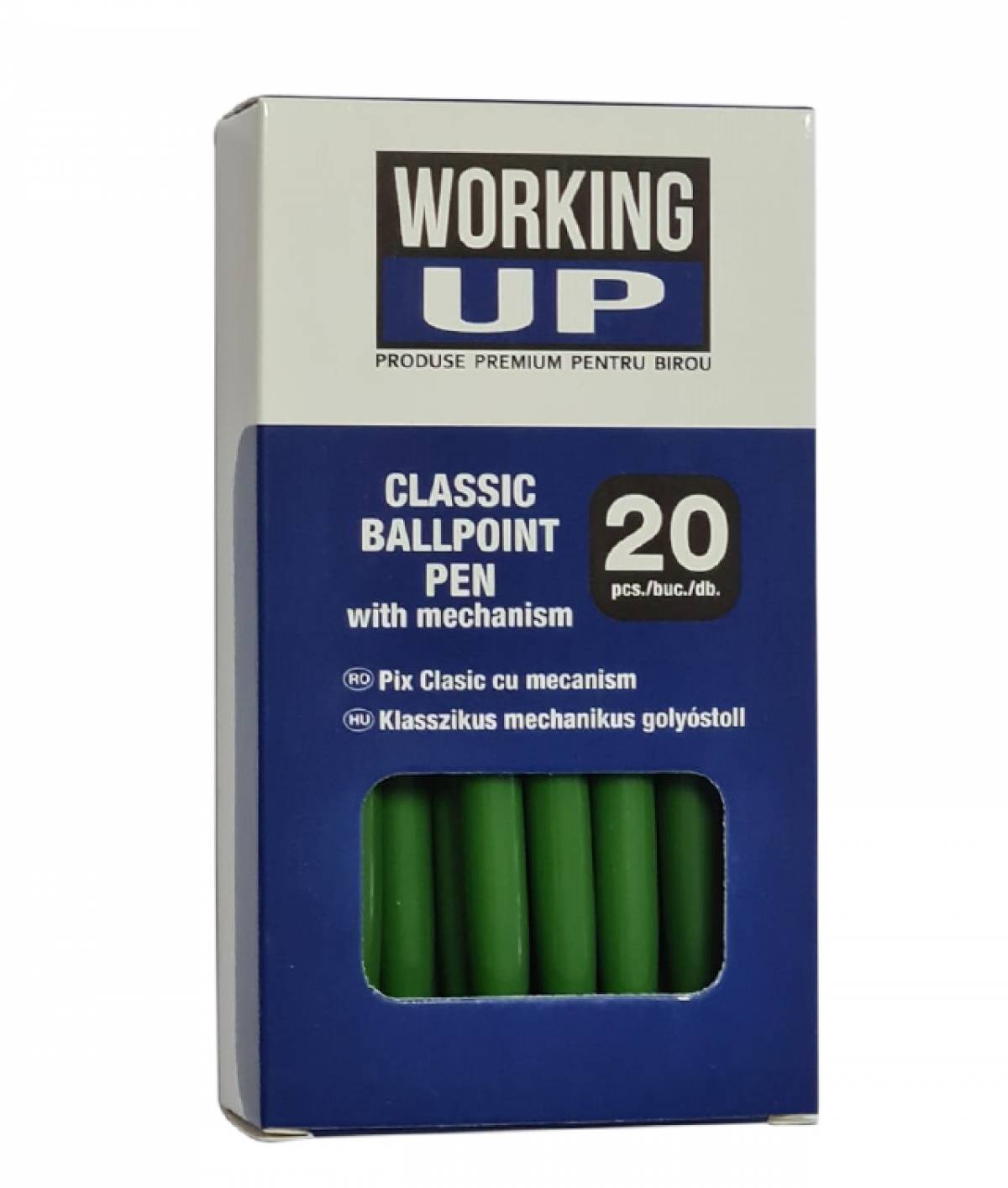 Pix WUP Ballpoint CLASIC cu mecanism verde
