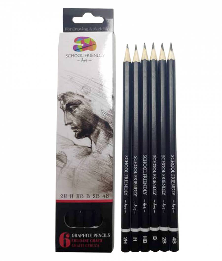 Creioane. Artist SFART 2H H HB B 2B 4B SFART