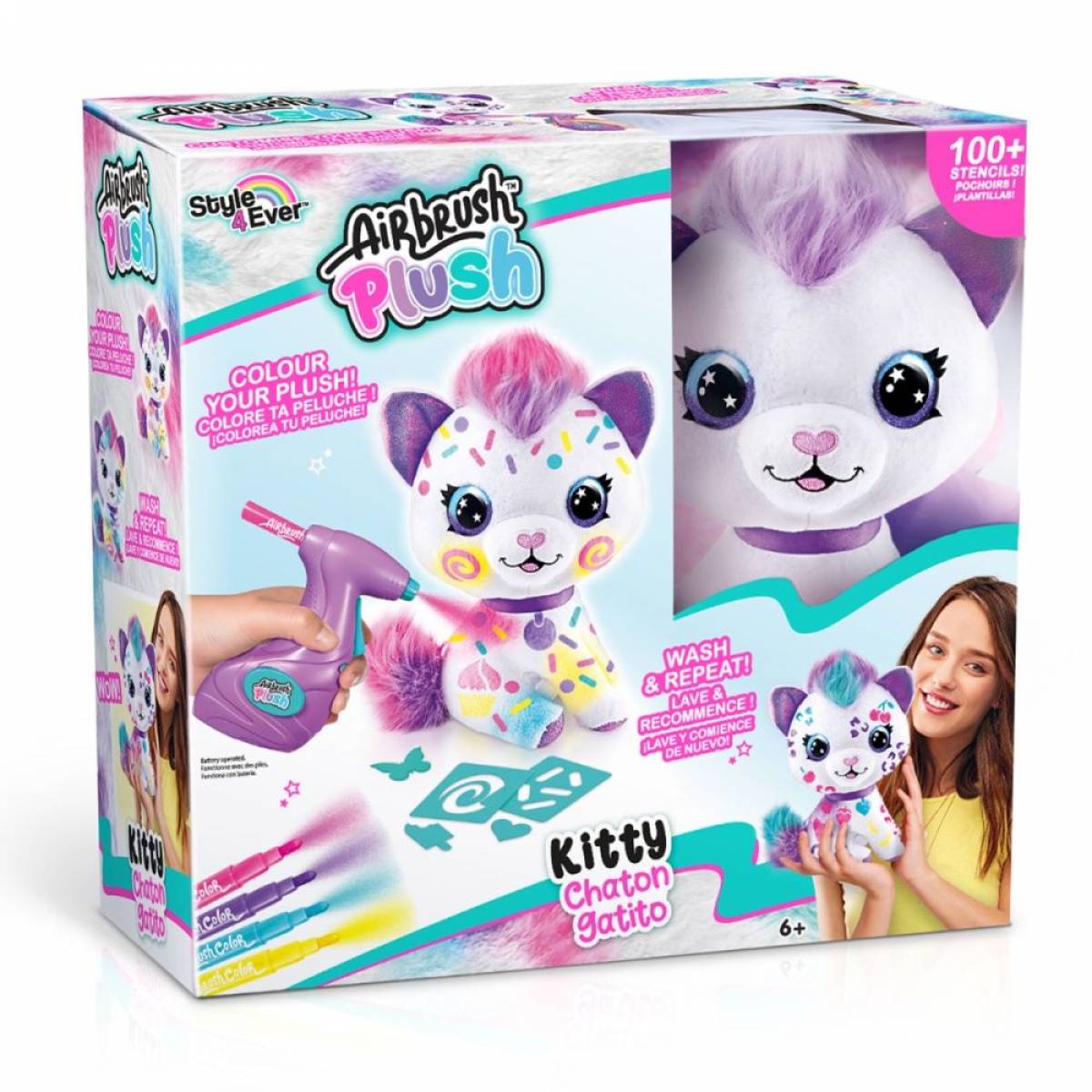 Jucarie AIRBRUSH PLUSH - TATUEAZA PISICUTA