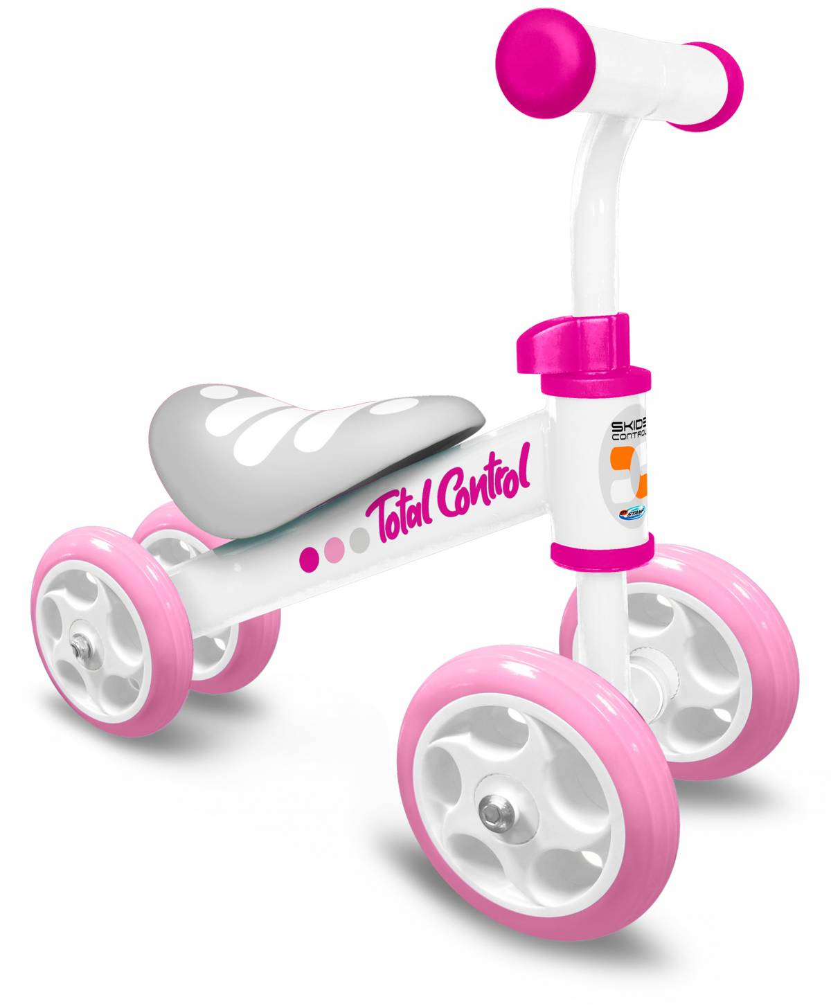 Balance Bike copii 4 roti Skids Control Girl
