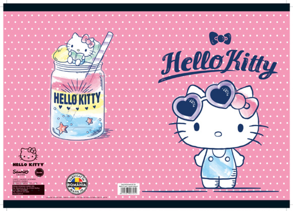 Caiet Dictando, A4 Studentesc, HELLO KITTY, 60file, 70gr Slushie