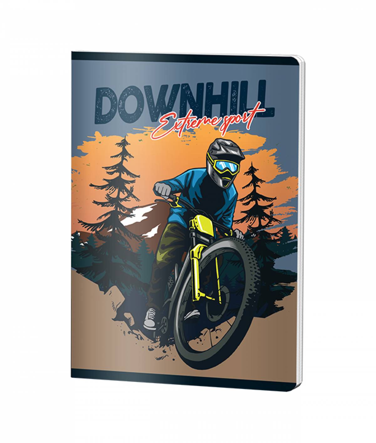 Caiet Dictando, A5, Pigna Clasic, 80file, 70 gr, BIKE DOWNHILL