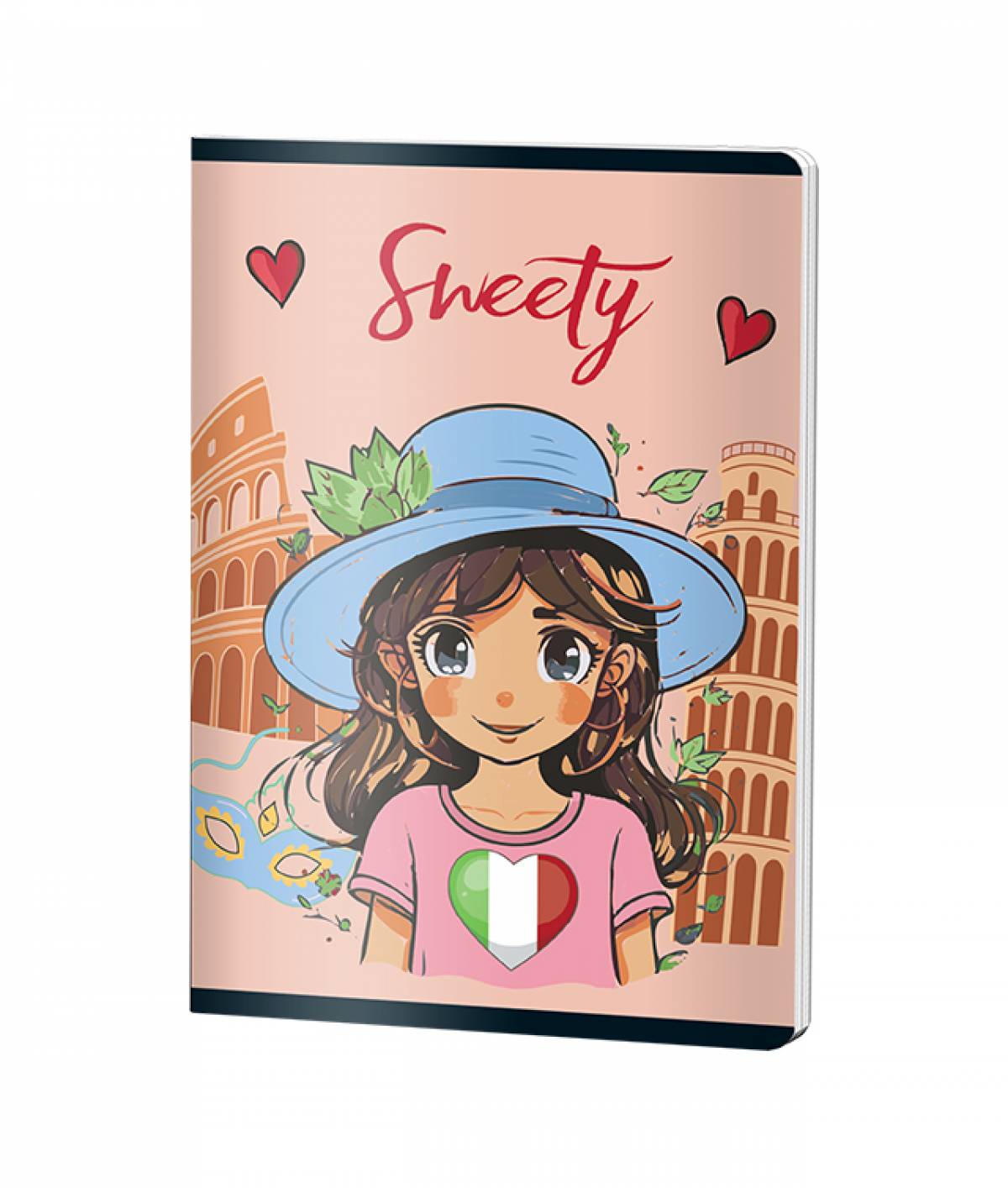 Caiet Dictando, A5, Pigna Clasic, 80file, 70 gr, SWEETY ITALY