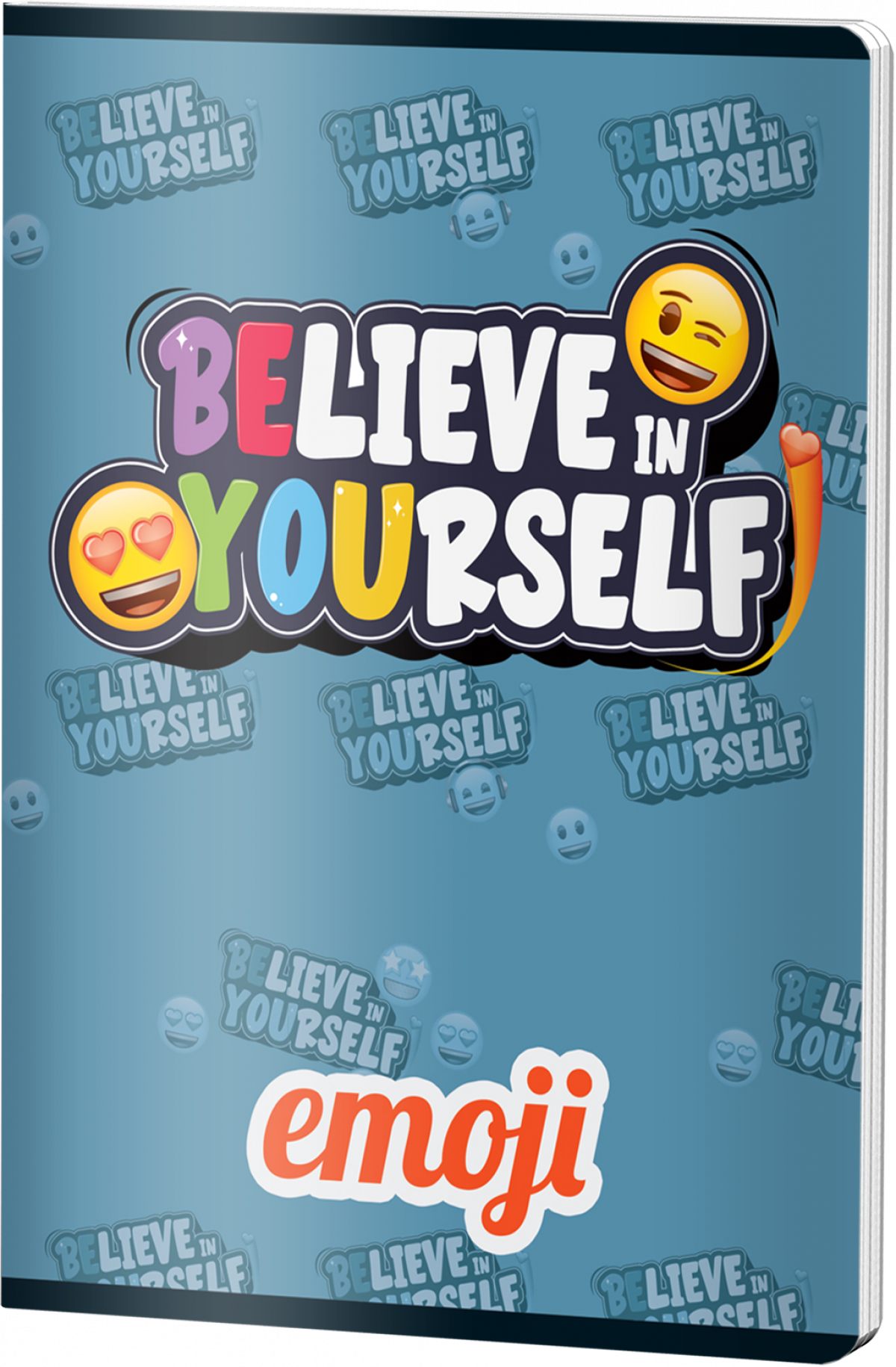 Caiet Matematica, A5, EMOJI CLASIC, 48file, 70gr BELIEVE YOURSELF