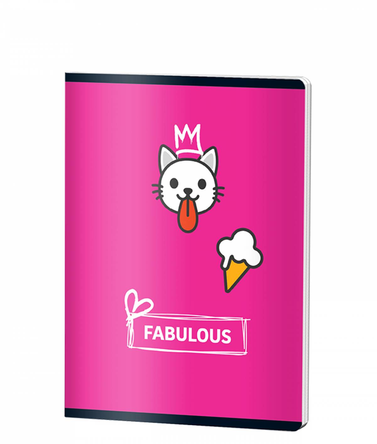 Caiet Matematica, A5, GOOD VIBES, 48file, 70 gr, FABULOUS CAT