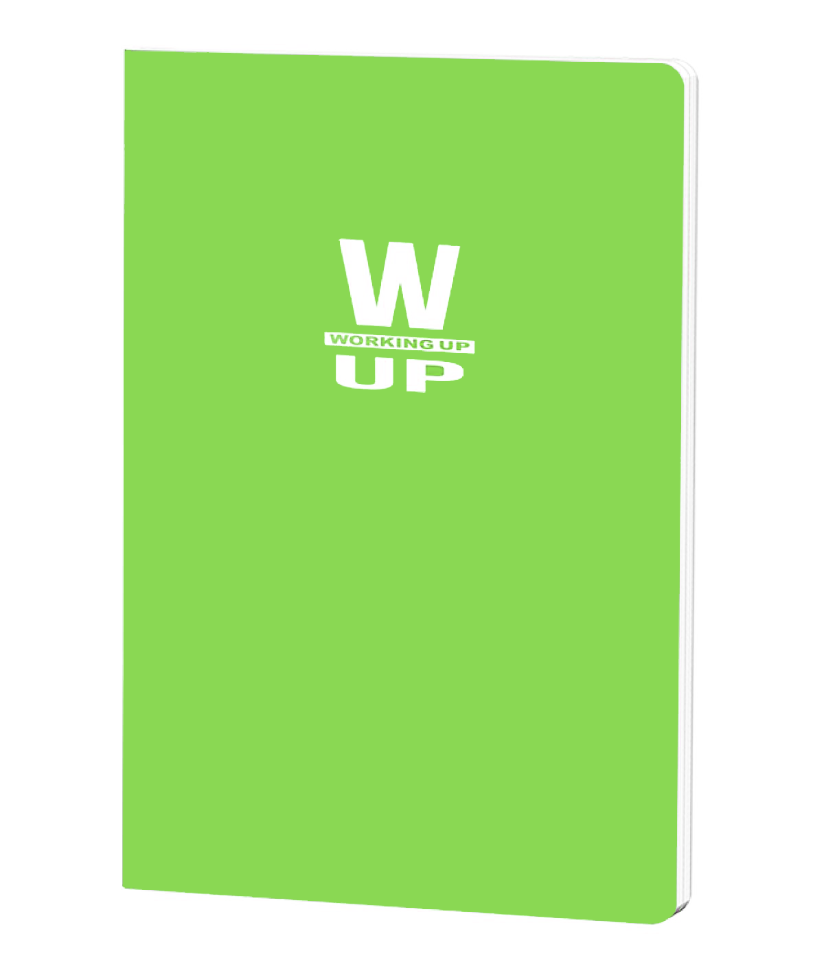 Caiet Velin, A4 Studentesc, WorkingUp, coperta plastic, 60 file, hartie 60gr, Verde Neon