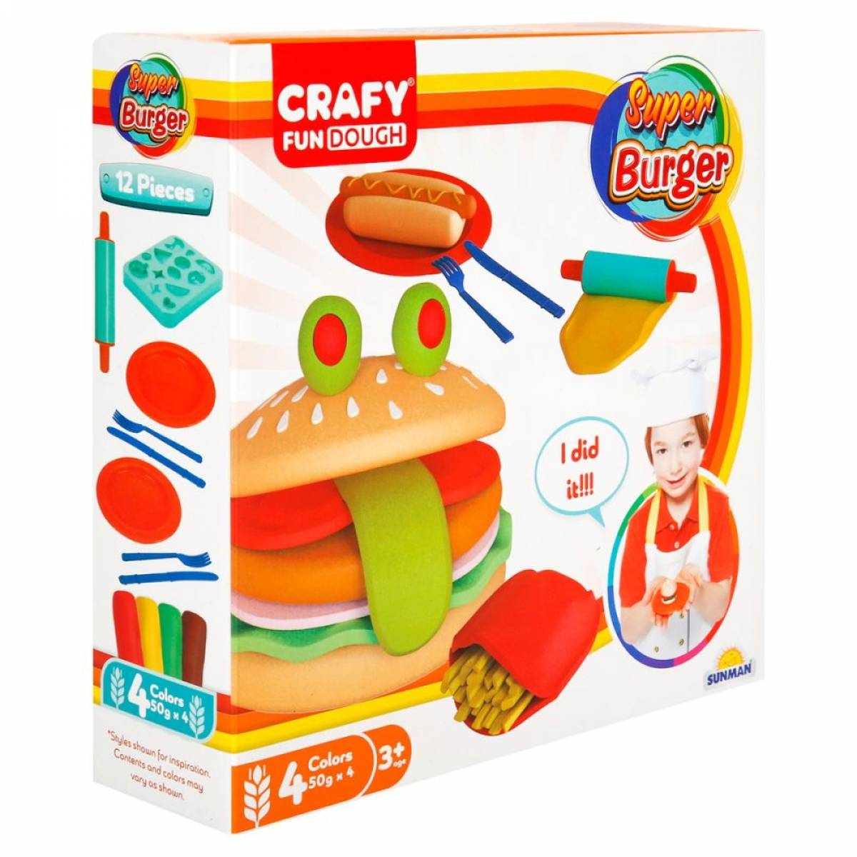 Jucarie CRAFY - SET PENTRU SUPER BURGER