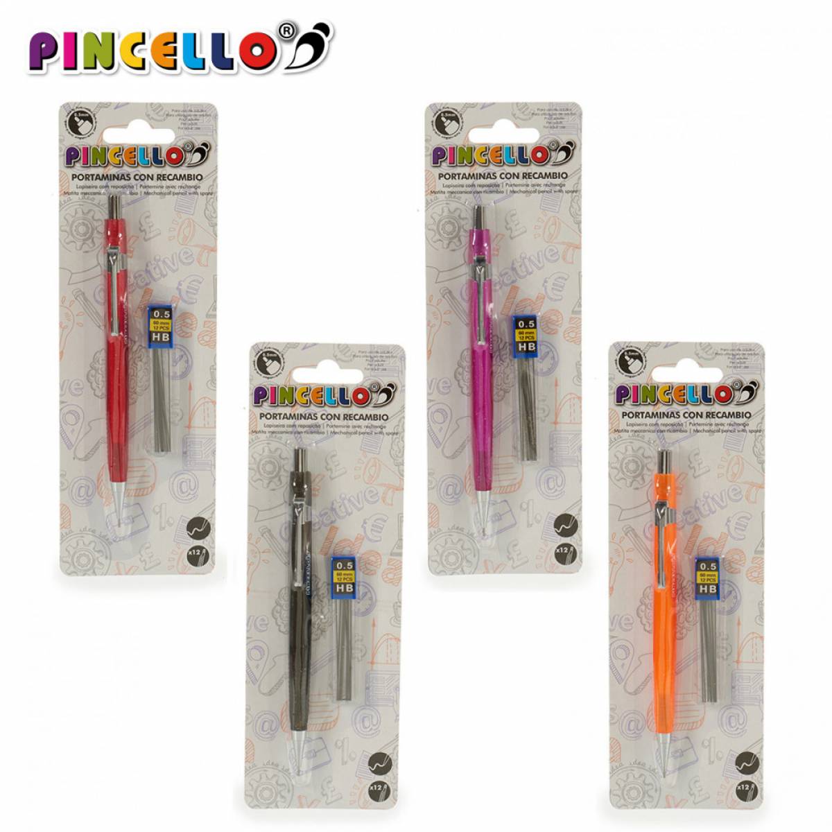 Creion mecanic PINCELLO 0 5mm cu rezerva inclusa