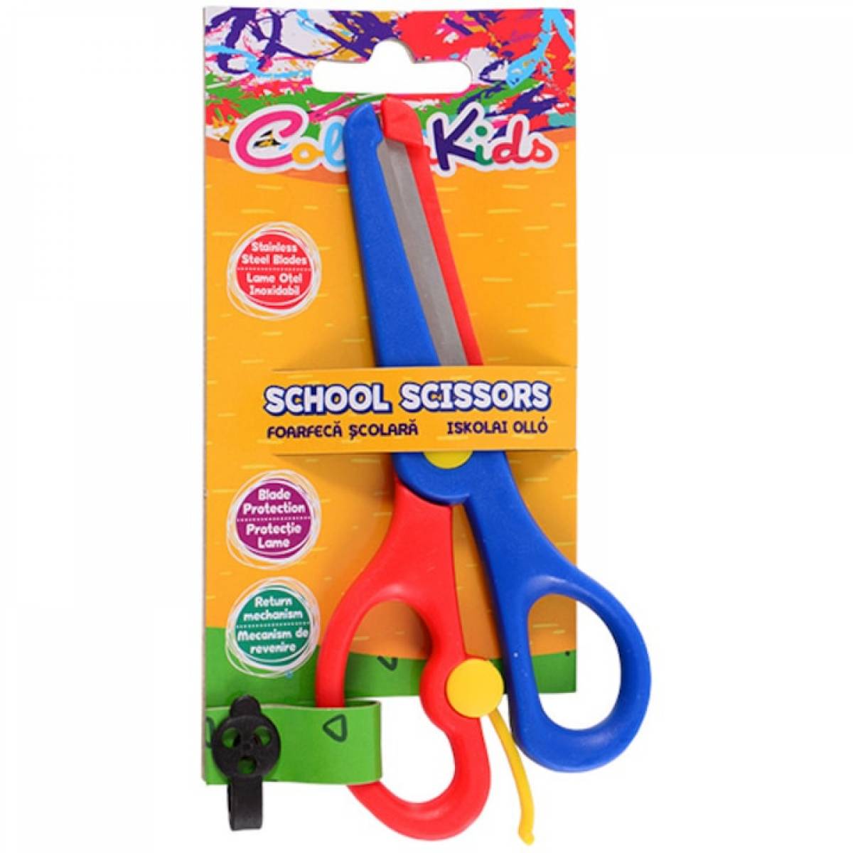 Foarfeca cu protectie blister Colour KIDS
