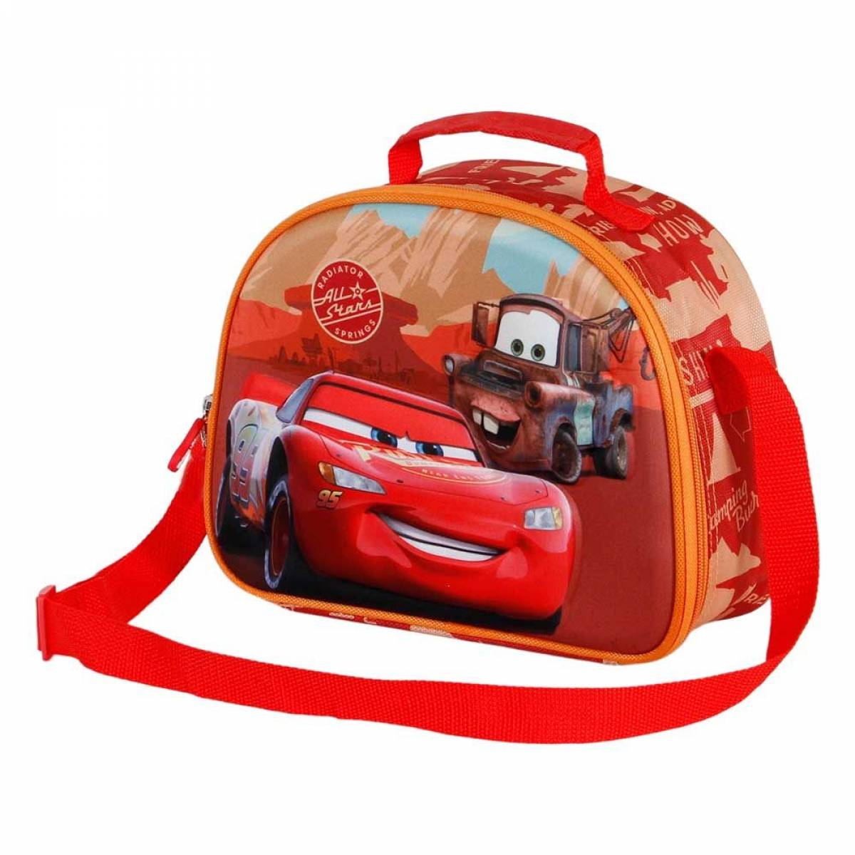 Geanta pentru pranz , Cars 3D, 1 compartiment, 25.5cm x 20cm x 10cm