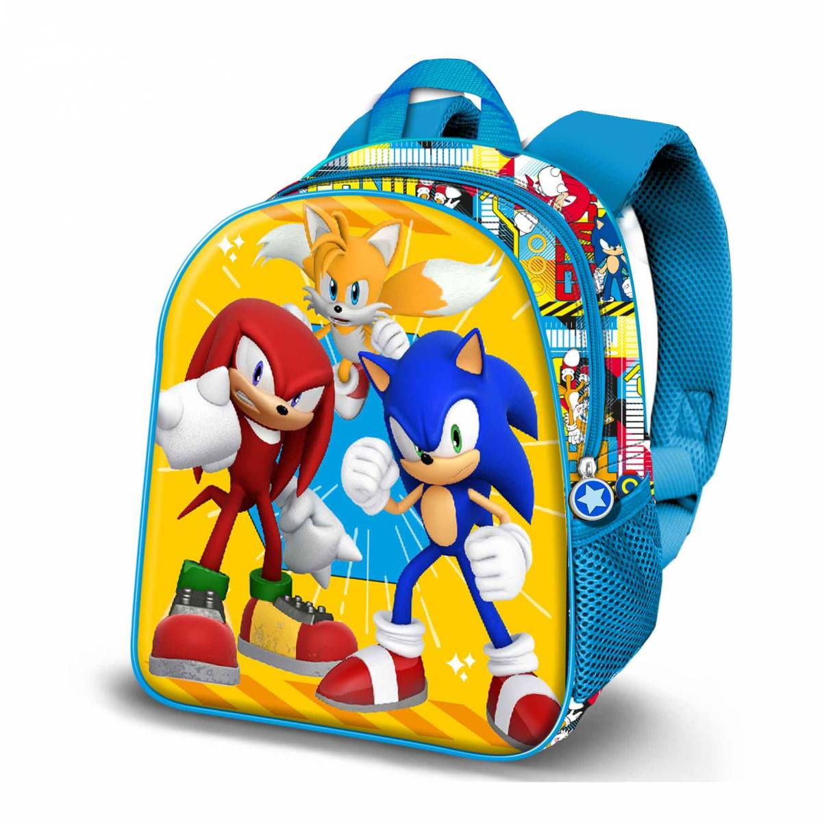 Ghiozdan Prescolari, Sonic 3D, 1 Compartiment, 2 Buzunare, Multicolor, 26cm x 31cm x 11cm