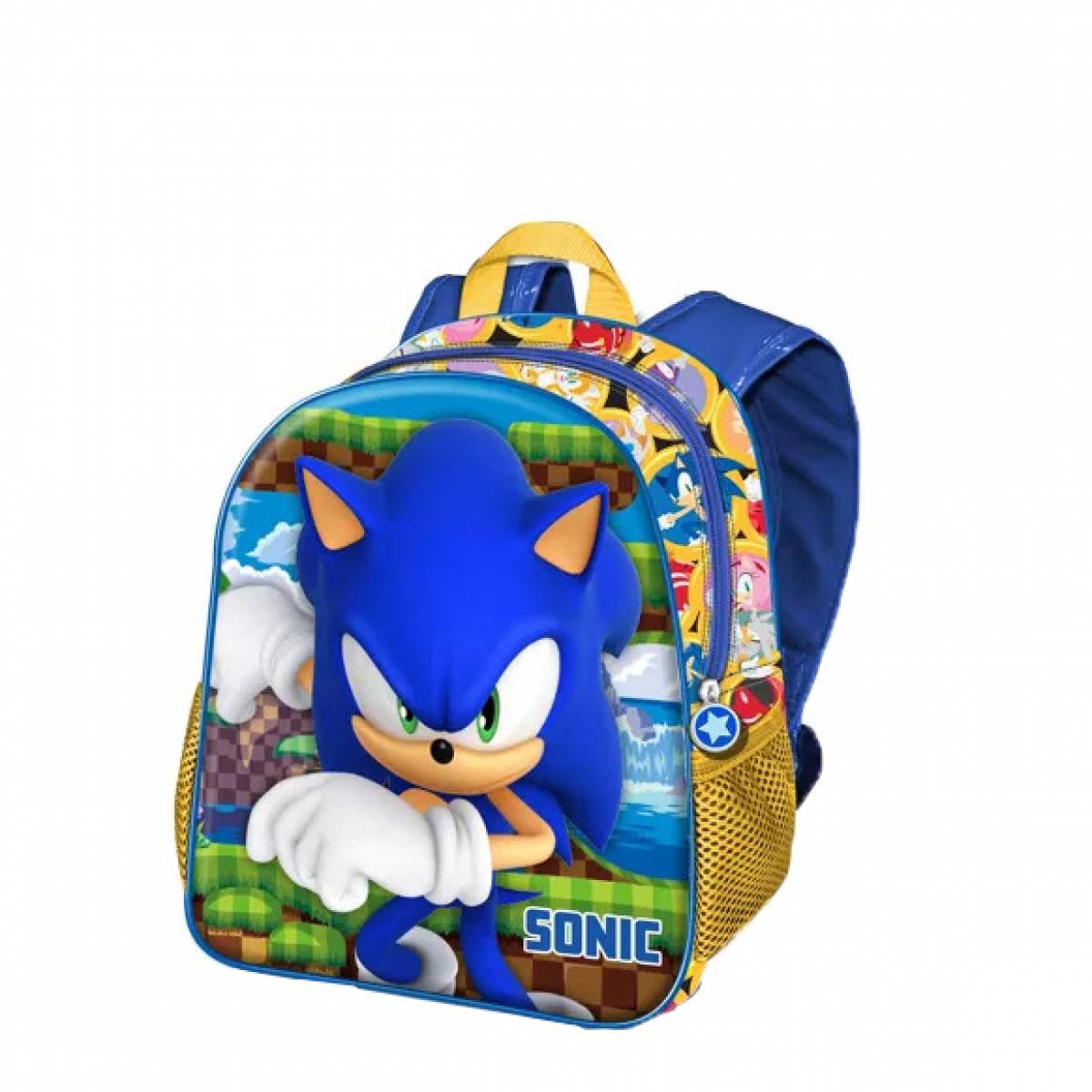 Ghiozdan Prescolari, Sonic Game 3D, 1 Compartiment, 2 Buzunare, Multicolor, 26cm x 31cm x 11cm