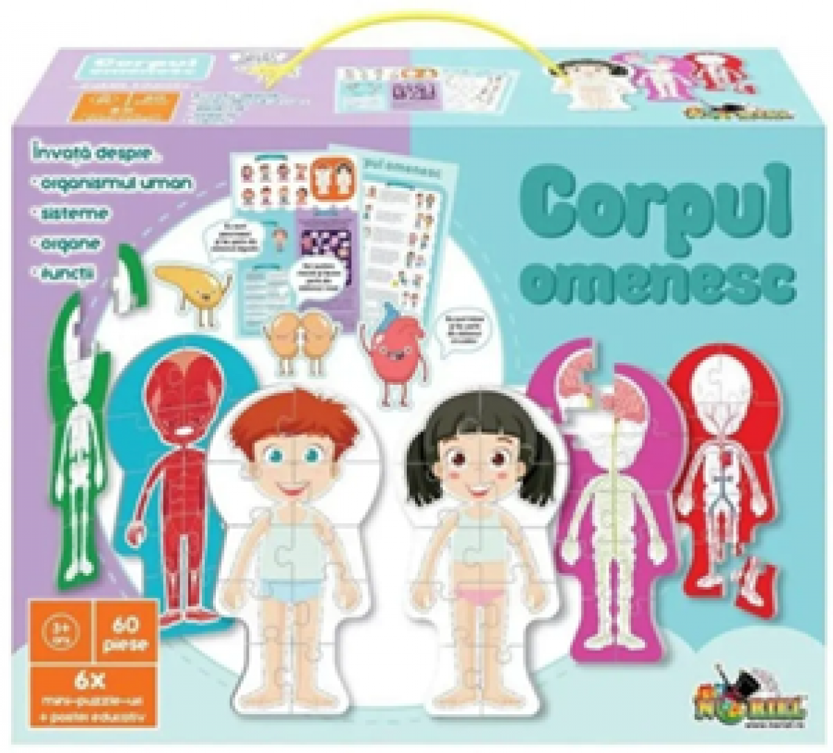 Jucarie NORIEL PUZZLE - CORPUL OMENESC