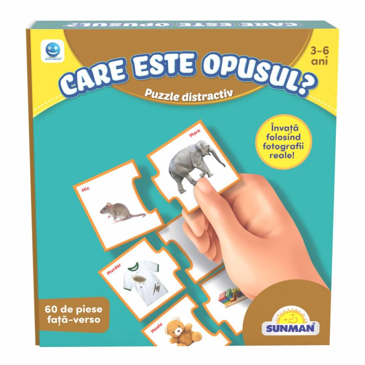 Jucarie SMILE GAMES - PUZZLE SA INVATAM OPOZITIILE