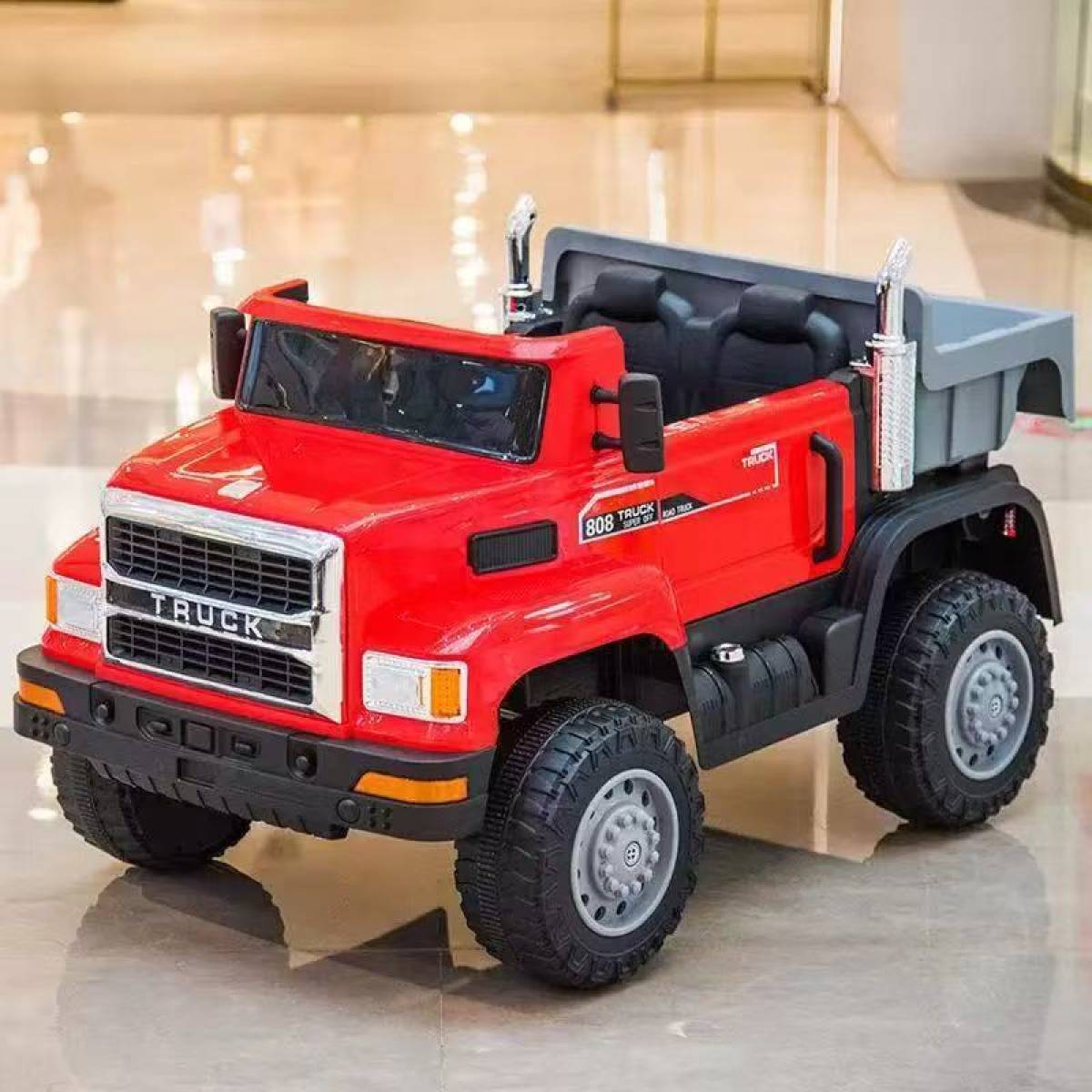 Masinuta Electrica Camion pentru copii Truck 12V, 4x4, Basculare Electrica, LED, Bluetooth, Telecomanda parinte