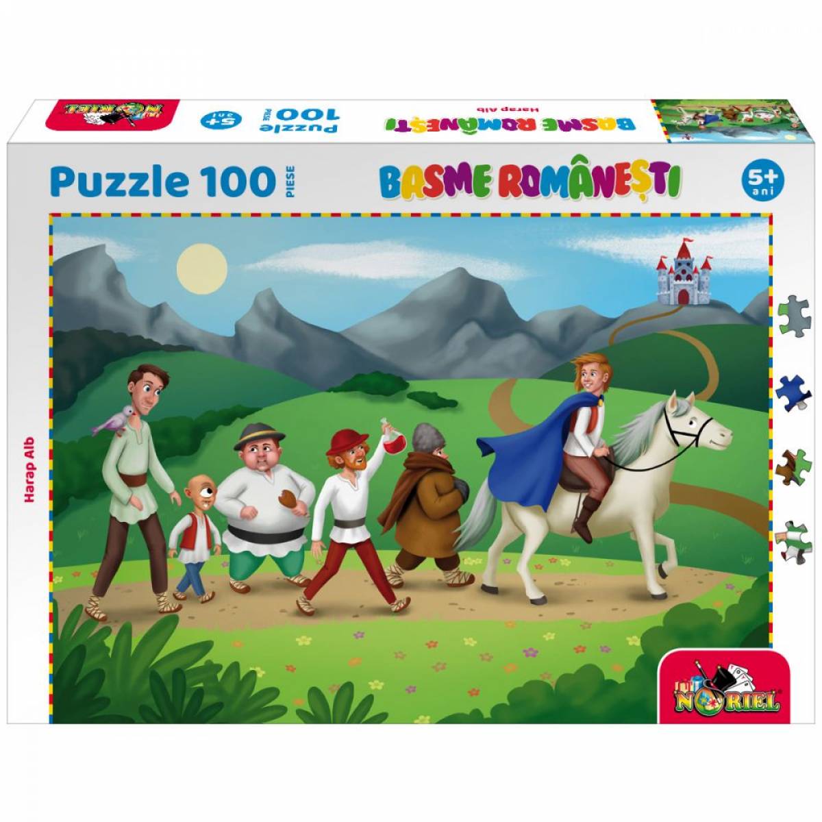 Jucarie NORIEL PUZZLE - BASME ROMANESTI - POVESTEA LUI HARAP ALB, 100 PIESE