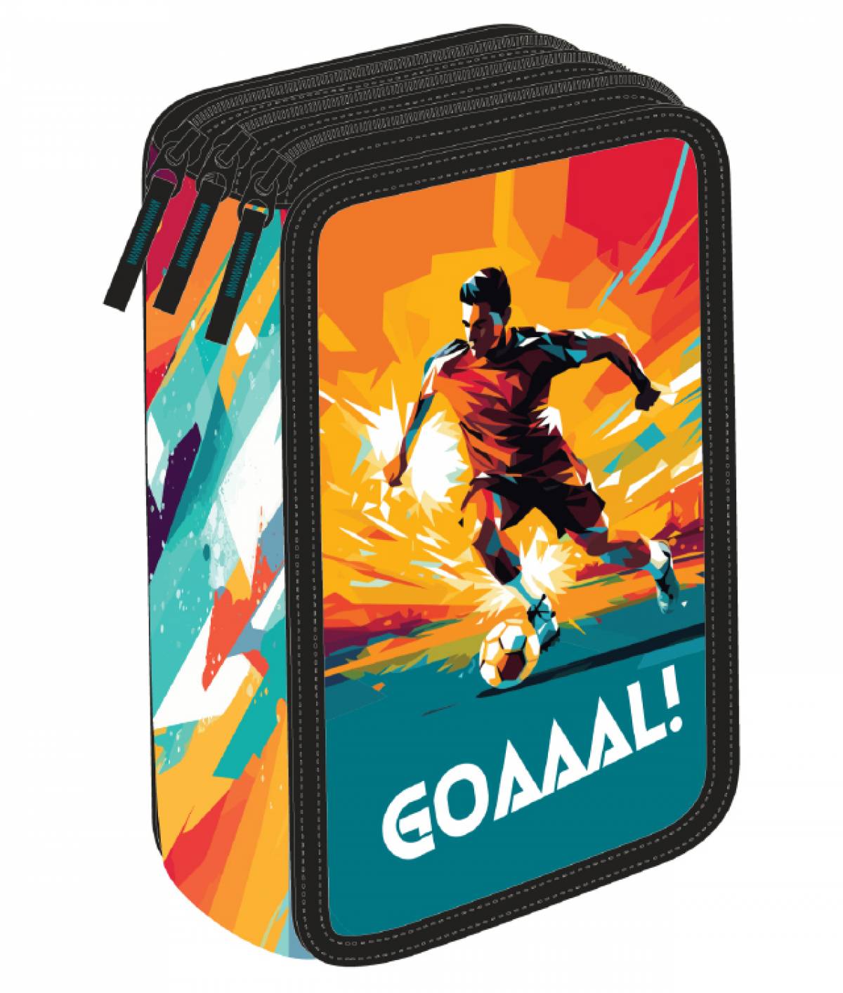 Penar Neechipat, 3 Compartimente, SchoolFriendly, Fotbal, Multicolor