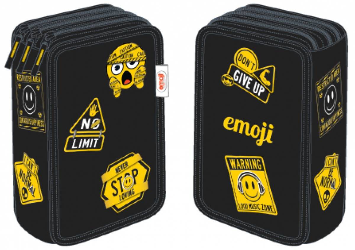 Penar EMOJI CLASIC Neechipat 3fermoare Negru
