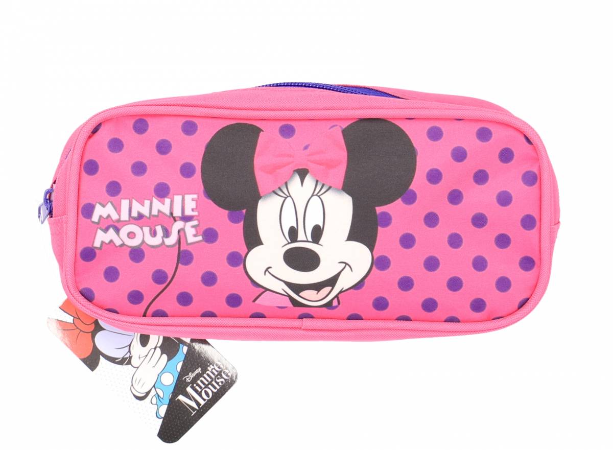 Penar Mic tip Etui, Minnie Mouse, 1 Fermoar, Roz