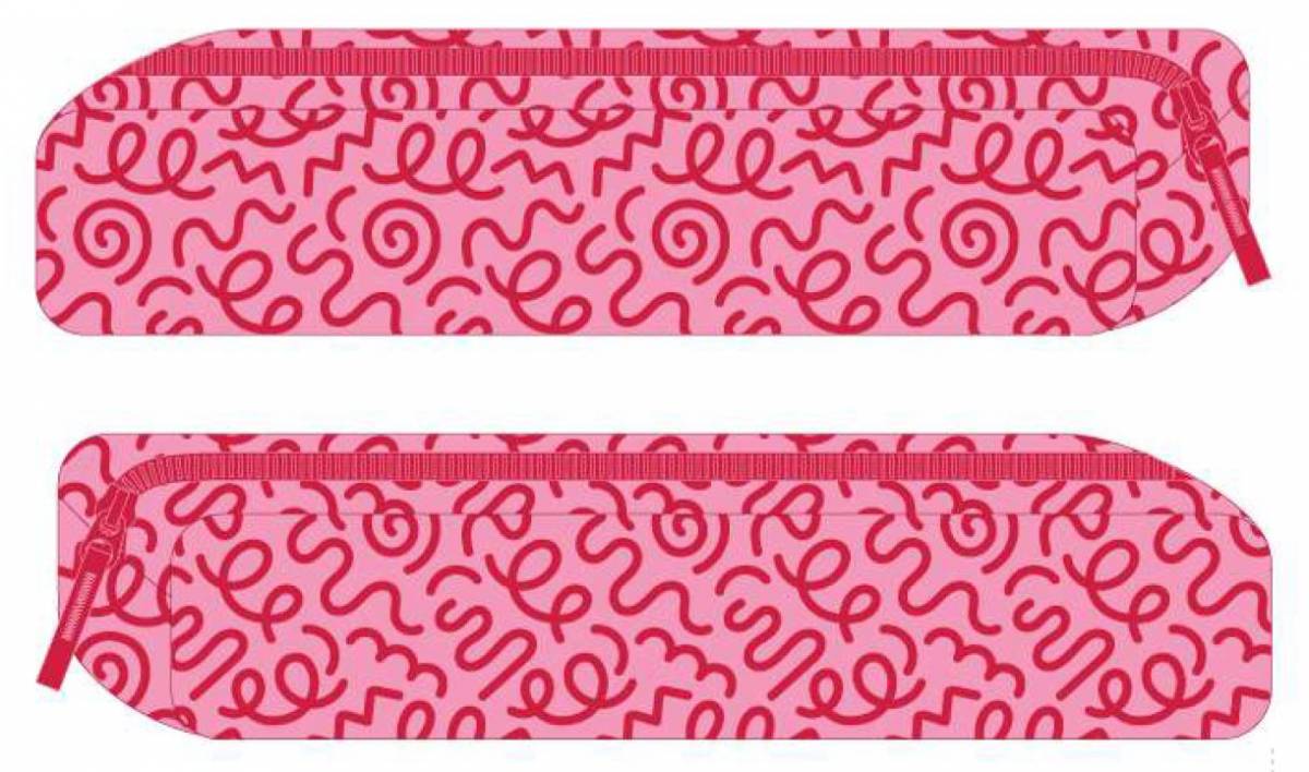 Penar SF Etui Slim 1Fermoar ROZ Geometric