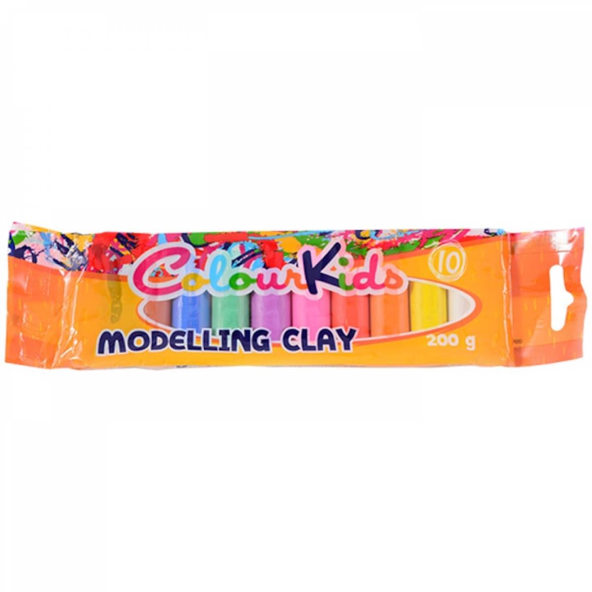 Plastilina 10 culori 200gr ambalaj plastic Colour KIDS
