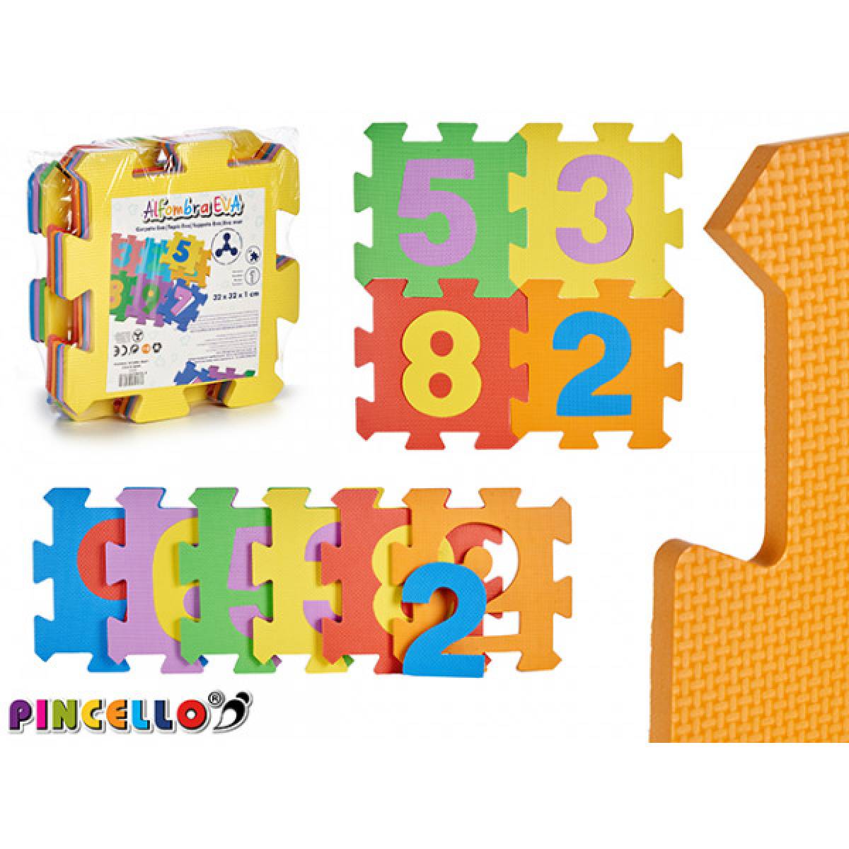 Covor puzzle 9 numere copii, joc educativ invata numerele