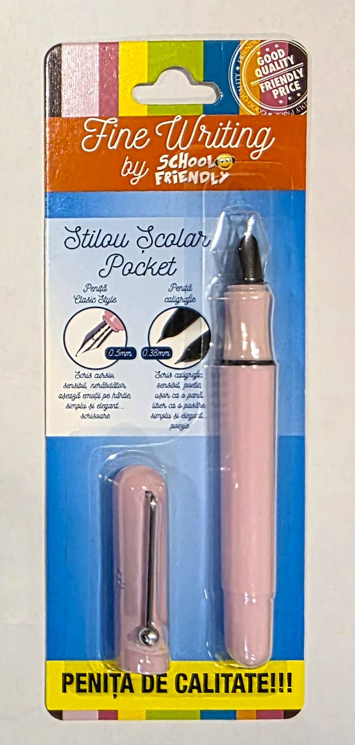 Stilou SCOLAR FW Pocket Roz Penita Iridium ASCUNSA 46