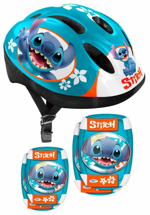 Casca si protectii Stitch coate si genunchi